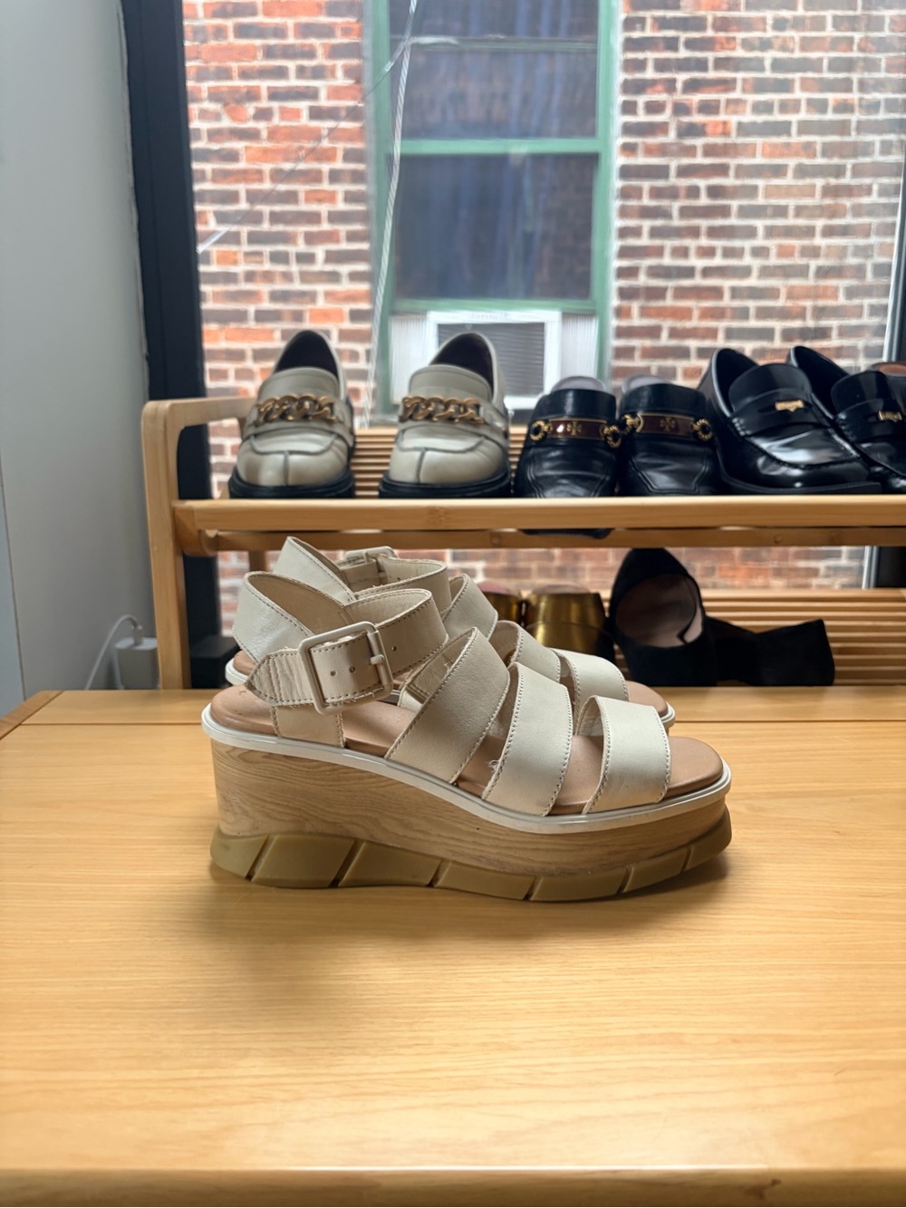 Sorel Cream Platform Strappy Sandals SZ 7